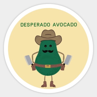 Deperado Avocado Sticker